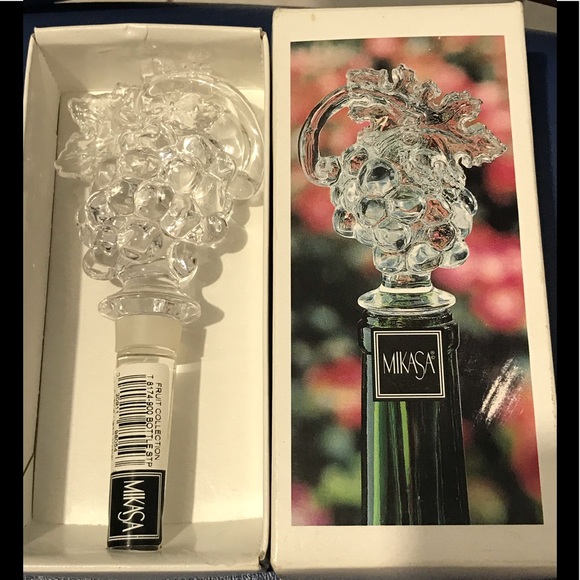 Mikasa Dining Mikasa Fruit Collection Crystal Bottle Stopper Poshmark